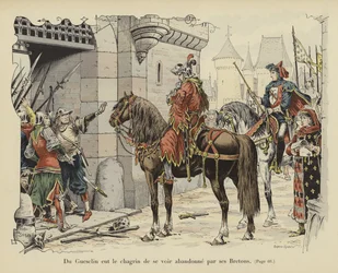 Bertrand du Guesclin abbandonato dai suoi Bretoni